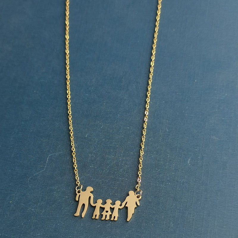 Titanium Steel Five Family Fashion Stainless Pendant