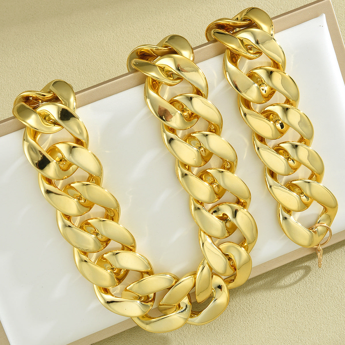 Women's Exaggerated Punk Thick Chain Personalized Clothing Jewelry Set