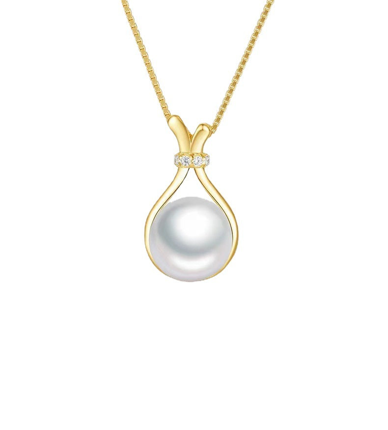 Women's Lucky Bag Pearl Light Luxury Fashion Design Gentle Fairy Clavicle Necklace