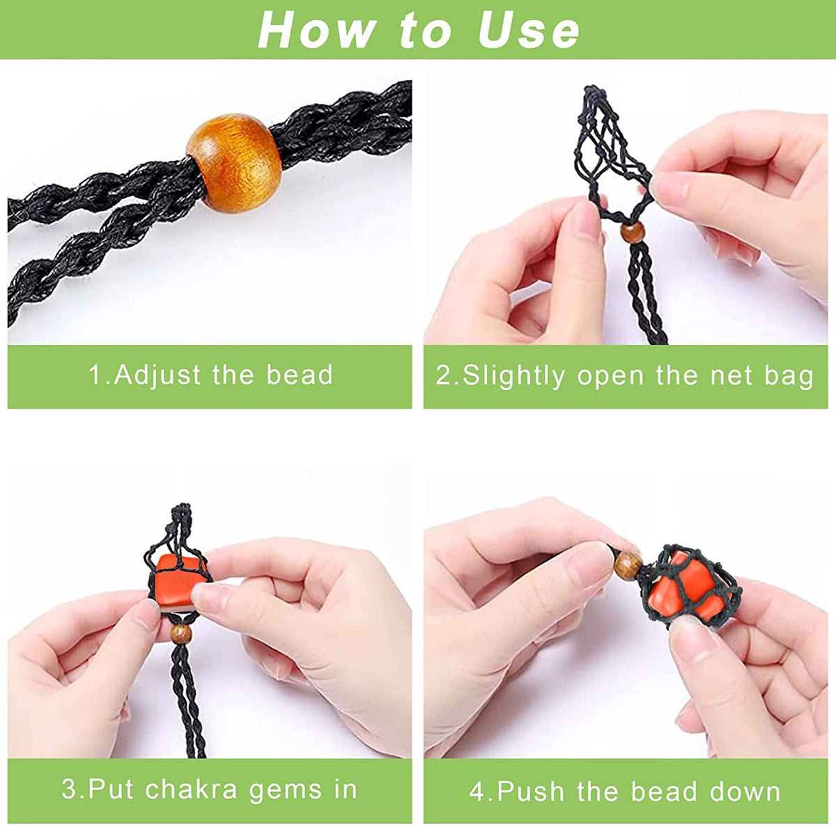 Large Particle Irregular Natural Stone Yoga Net Bracelets