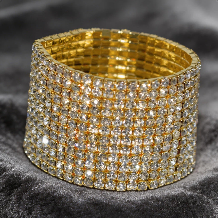 Fashion Bridal Zircon Shiny Rhinestone Wedding Formal Bracelets