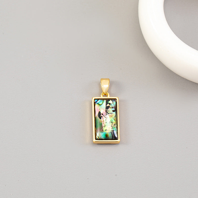 Color Retaining Fritillary Baroque Colorful Clover Pendant