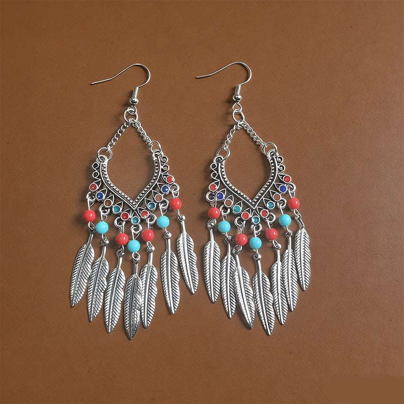 Style Vintage Fashion Bohemian Long Tassel Earrings