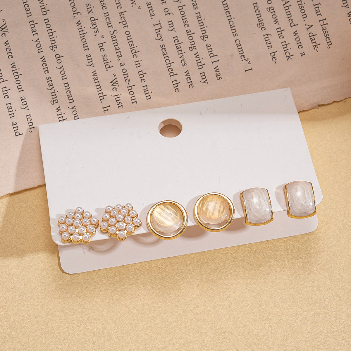 Flower Pearl Tassel Light Luxury High-grade Ear Rings