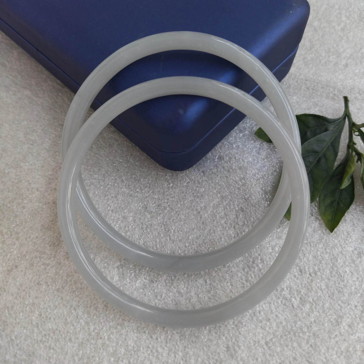 Diameter Glass Imitation Jade Antique Traditional Han Rings