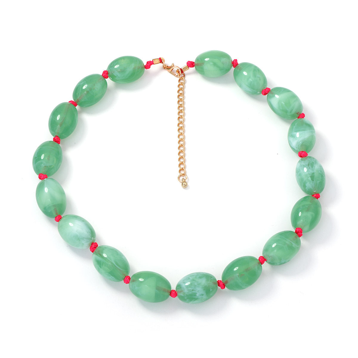 Women's Personalized Trendy High Profile Fashion Casual Optional Beaded Knotted Necklace