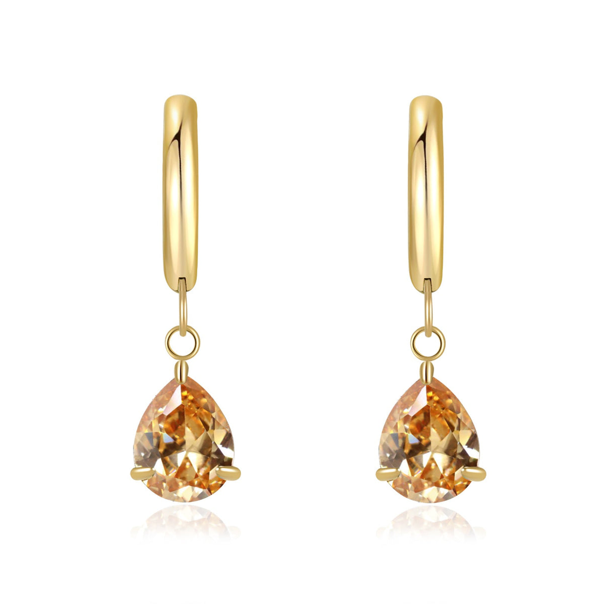 Titanium Steel Zircon Coil Small Ear Earrings