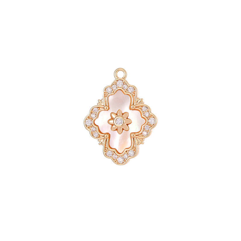 Casual Simple Handmade Bear Shell Gold Pendant