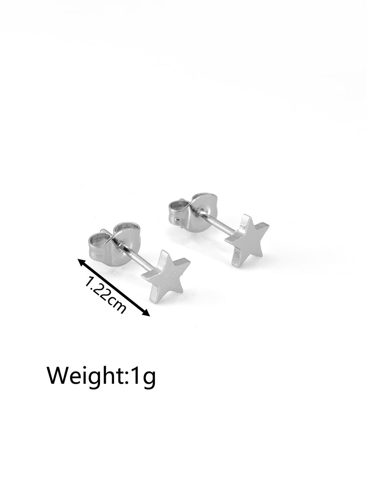 Women's Fashionable Simple Mini Gold-plated Stainless Steel Trending Stud Earrings