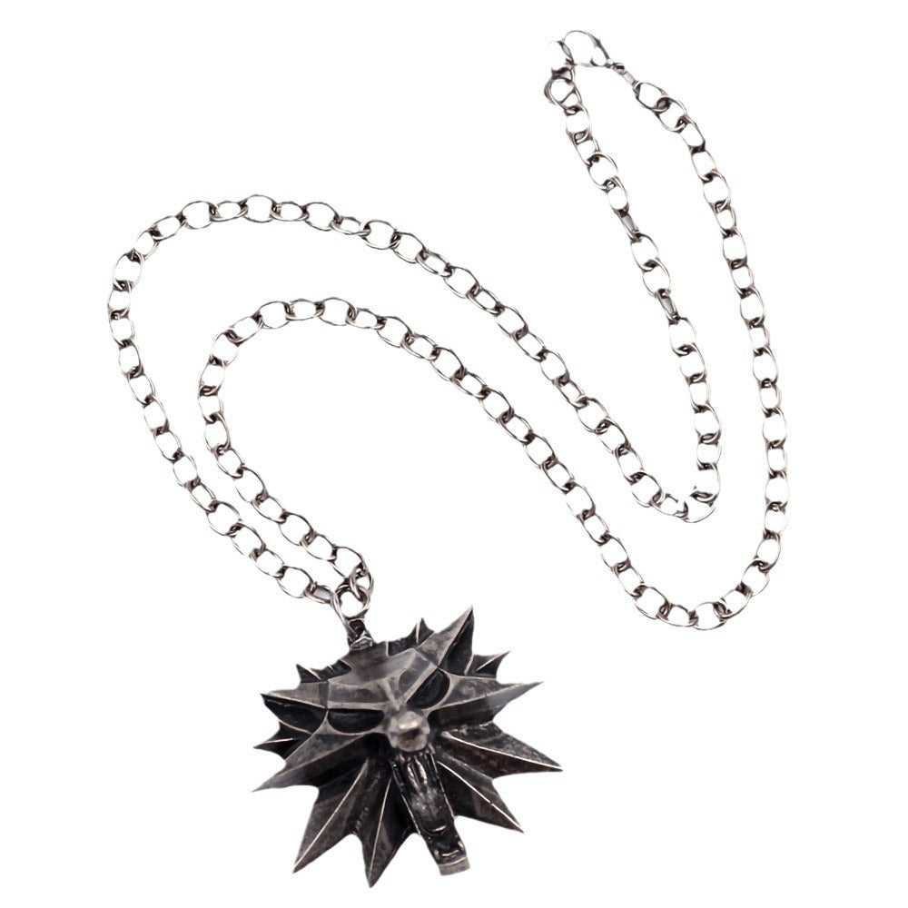 Men's Anime Wolf Head Wizard Peripheral Personality Necklaces
