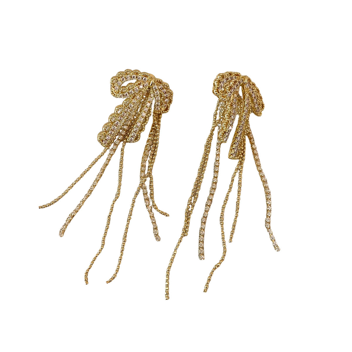 Tassel Two-way High Sense Sweet Grace Cool Style Light Stud Earrings