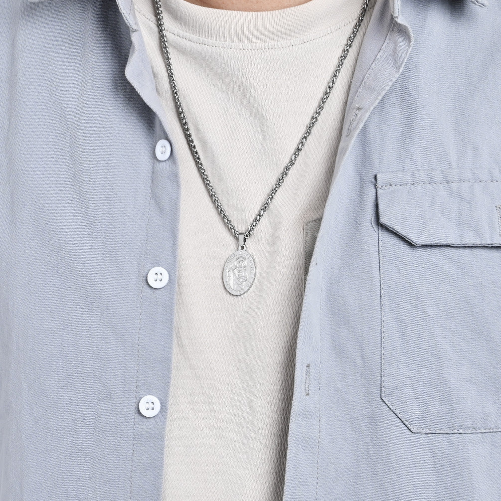 Women's & Men's God's Holy Guardian Titanium Steel Design Pendant
