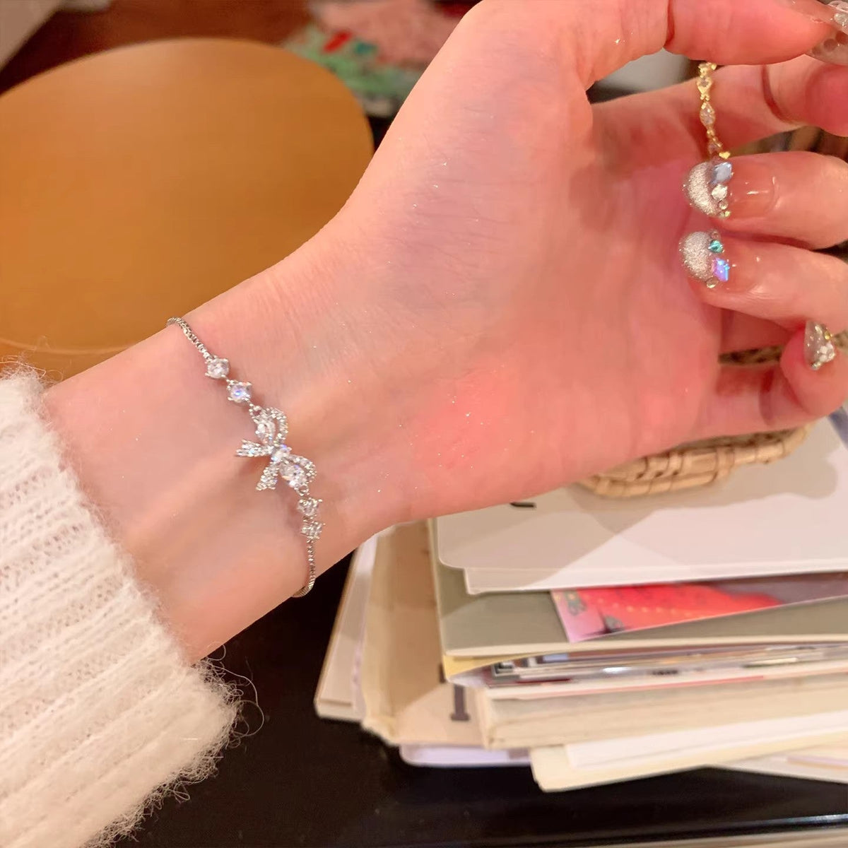 Women's Butterfly Light Luxury High-grade Refined Zircon Bracelet