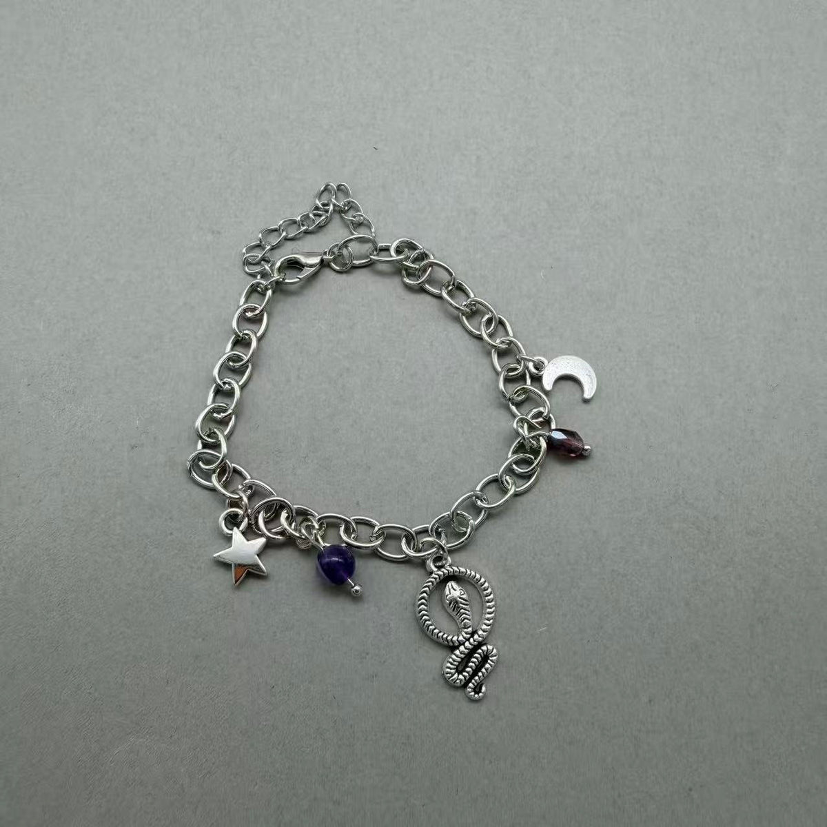 Ocean Series Personality Amethyst Design Niche Bracelet