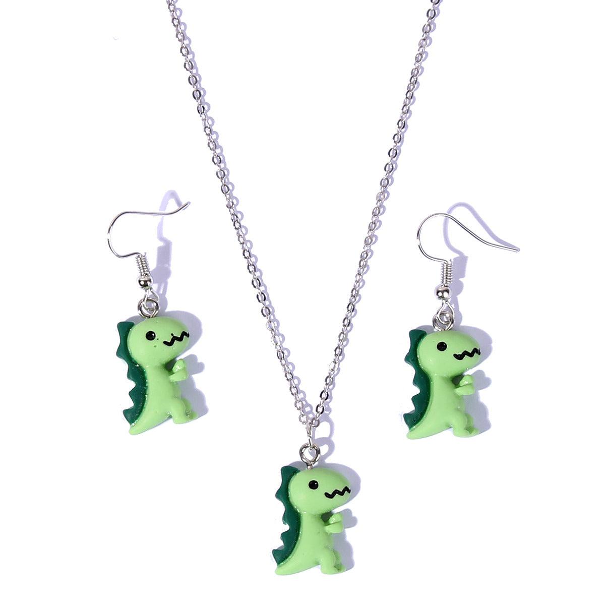Women's Li Cute Fun Simple Little Dinosaur Personalized Necklaces