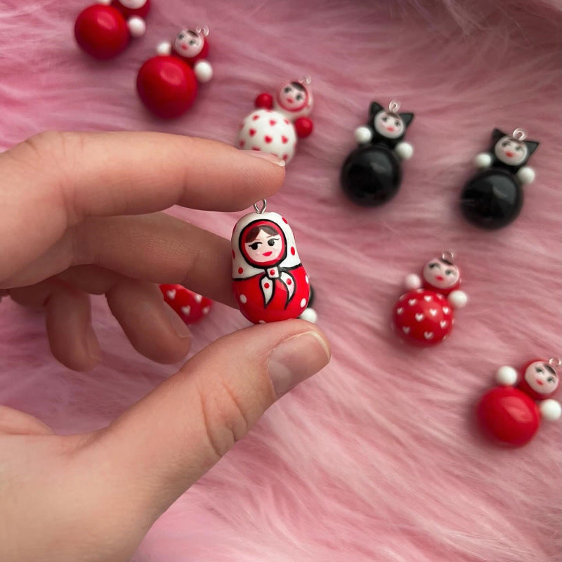Little Doll Festive Cute Smiley Face Pendant