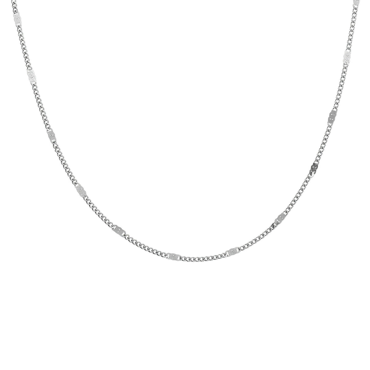 Body Titanium Steel No Fading Sequins Pure Female Choker Light Necklace