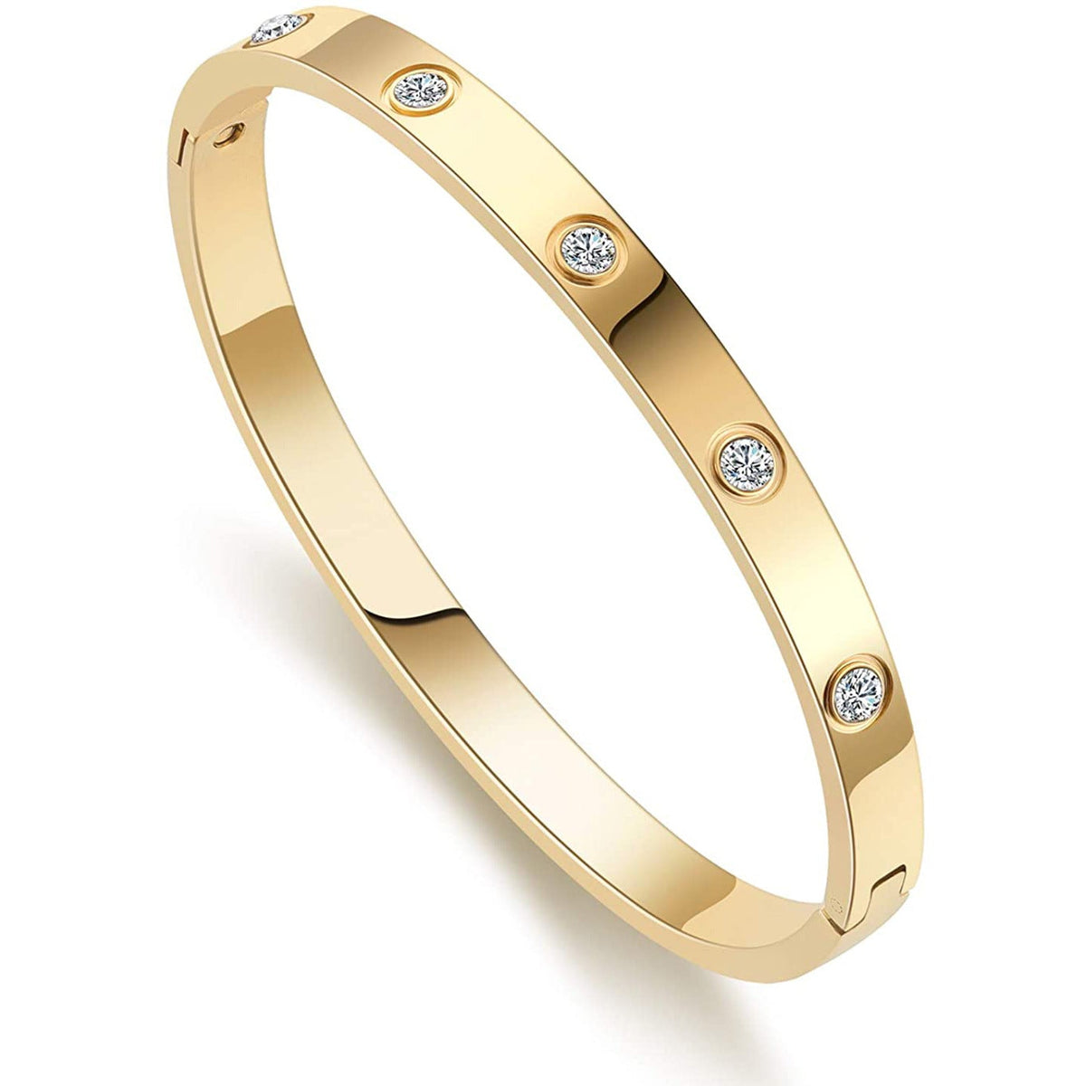 Card Ten Diamond Buckle Titanium Steel Fashion Bracelet