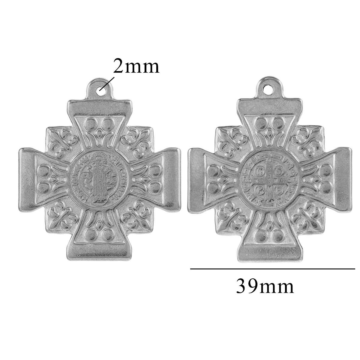 Steel Personality Design Cross Queen French Pendants