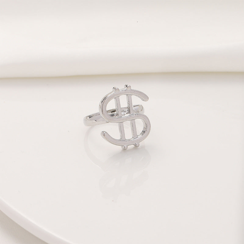 Simulation American Dollar Character Diamond Light Luxury Necklaces
