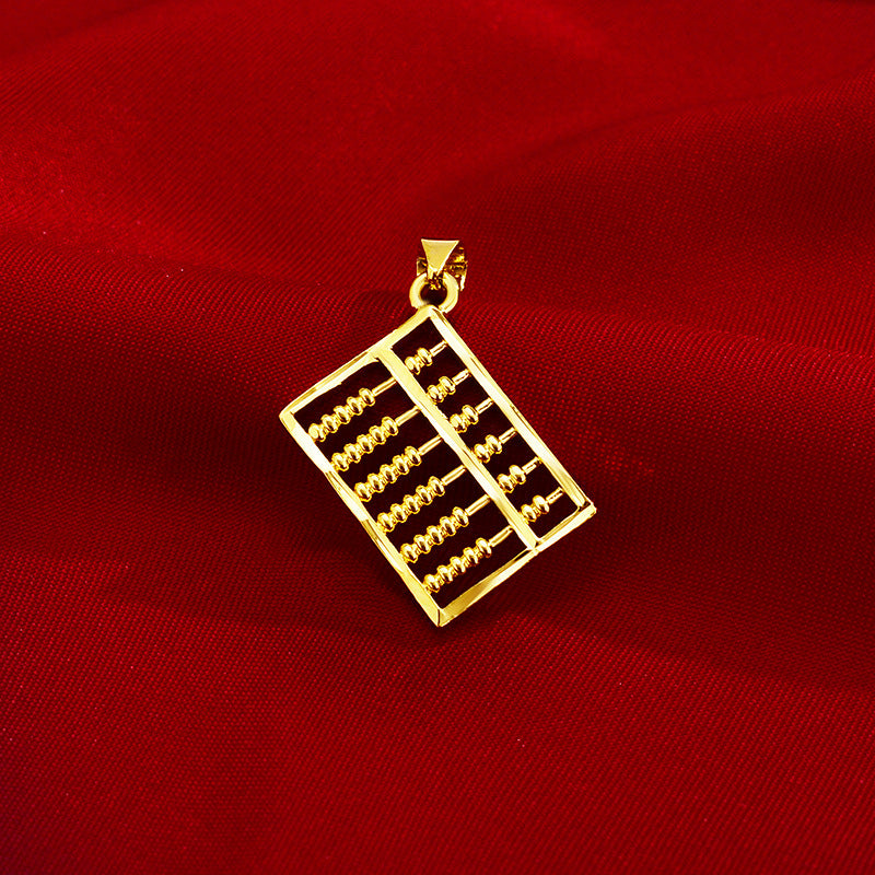 Women's Style Gold Shop Alluvial Love Abacus Lucky Bag Necklaces