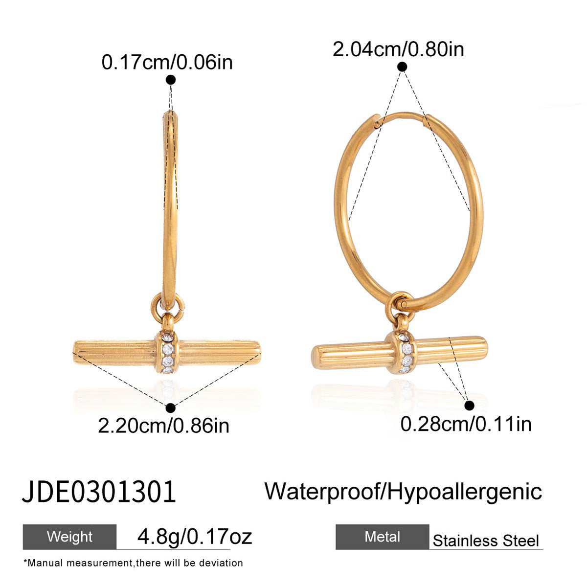 Titanium Steel Light Luxury Minority High-grade Jewelry Set