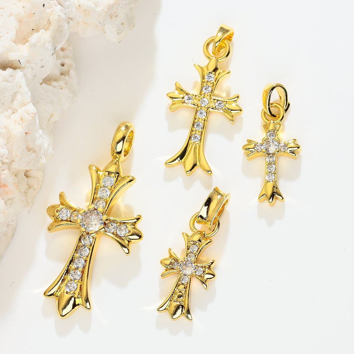 Unique Innovative Cross Heart Couple Single Pendant