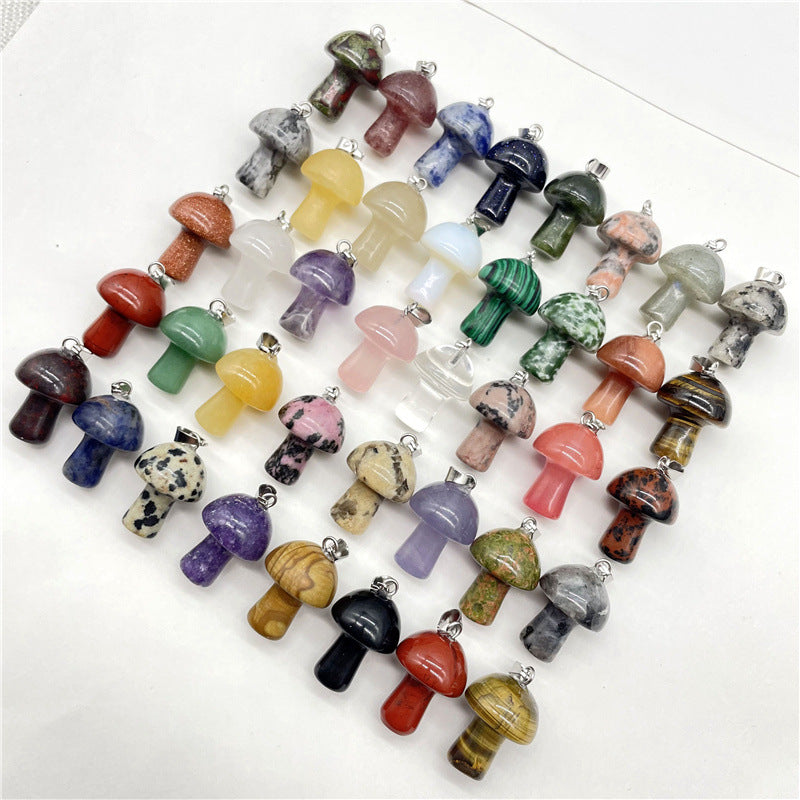 Fashion Natural Crystal Stone Mini Small Pendant