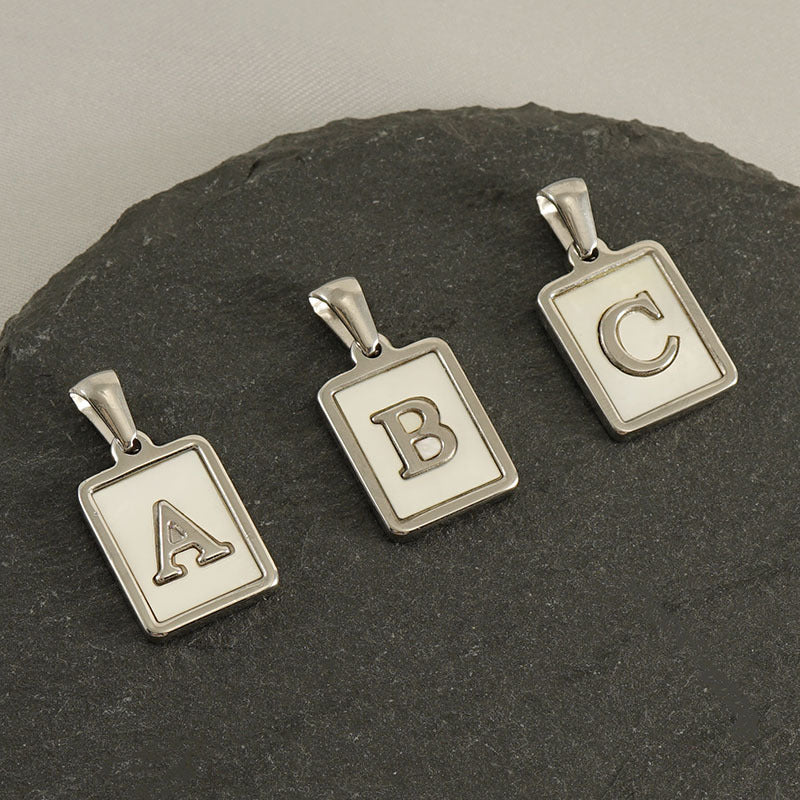 Women's Stainless Steel English Letter Fashion Personality Commute Pendants