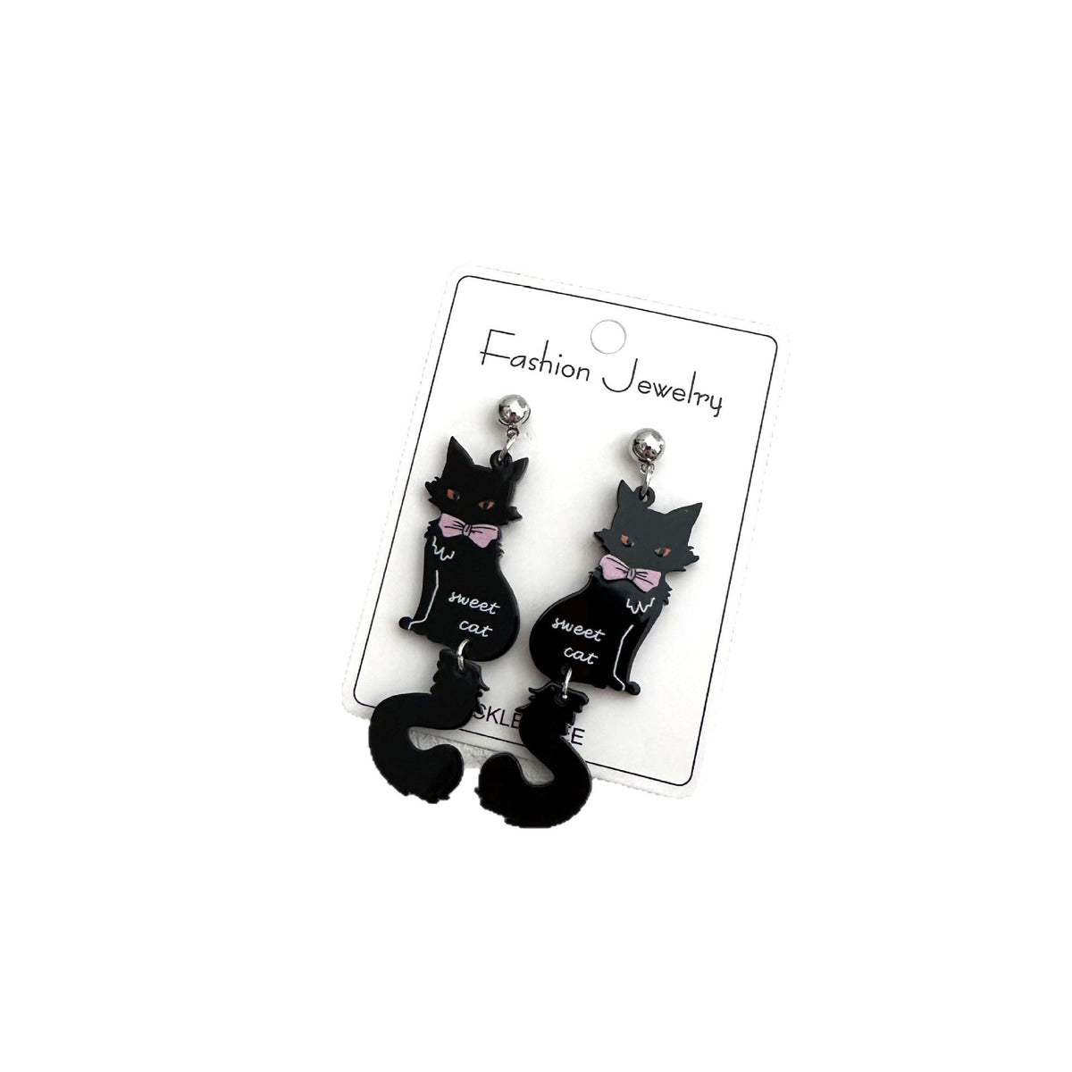 Women's Acrylic Moon Snake Animal Bee Frog Cat Long Earrings
