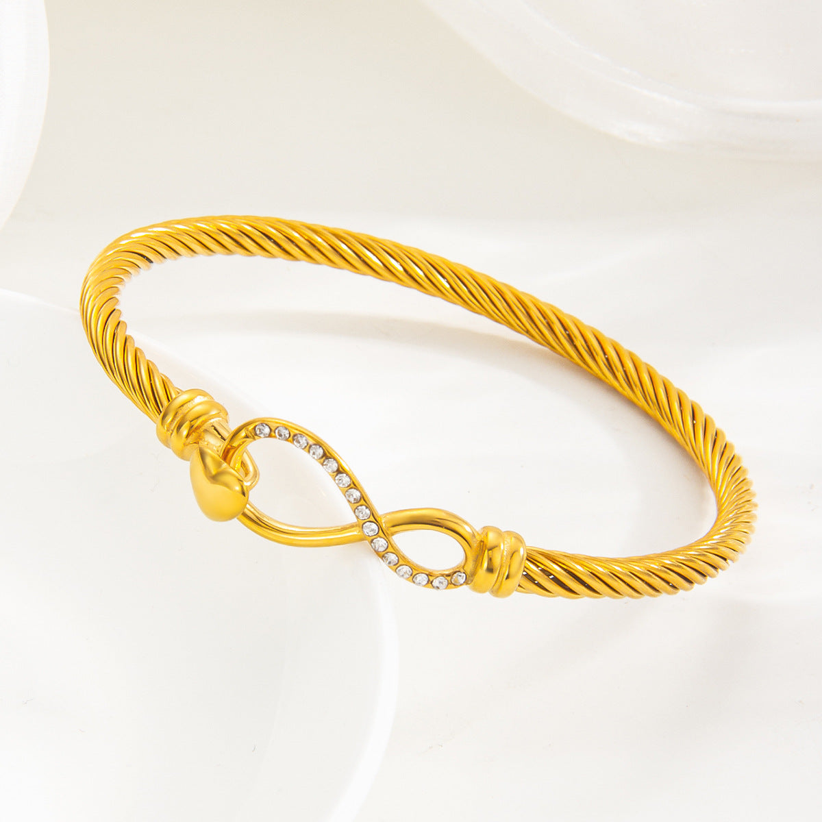 Vintage Simple Rhinestone Titanium Steel Fashion High-grade Bracelets