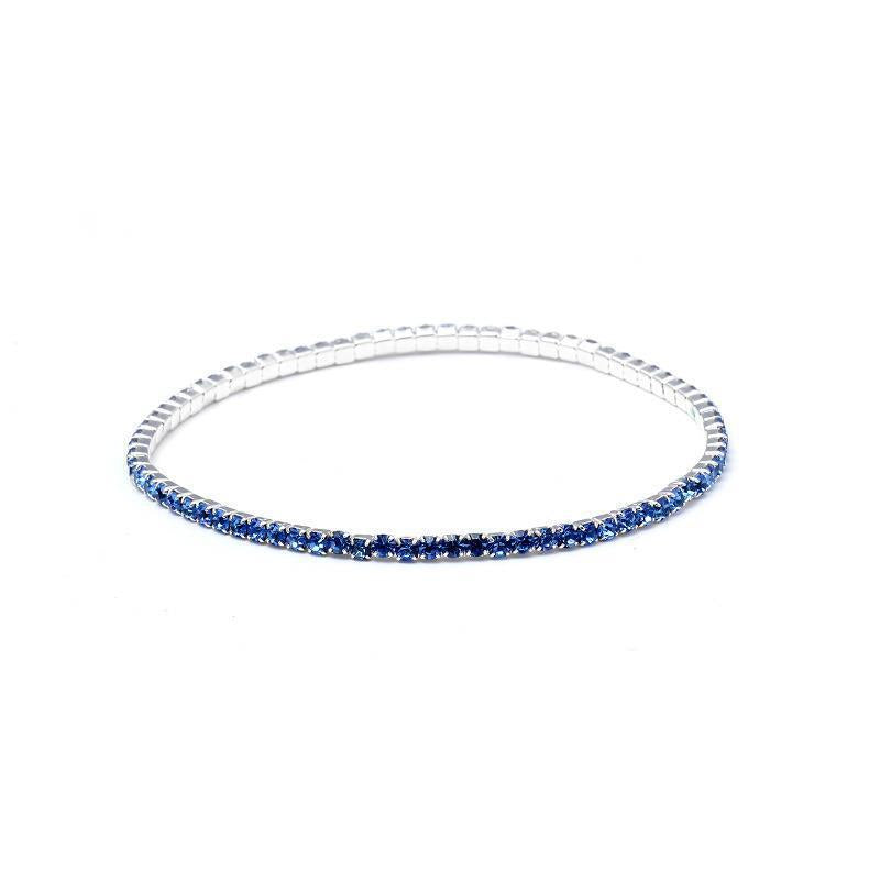 Rhinestone Stretch Bridal Korean Single Row Bracelet