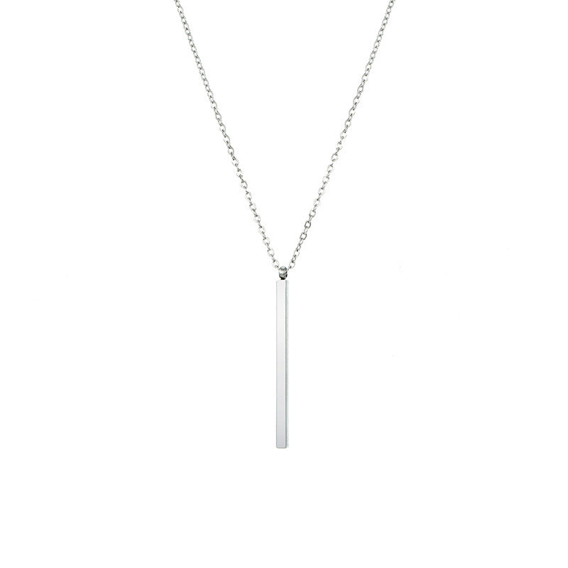Fashion Stainless Steel Gold-plated Geometric Rectangular Pendants