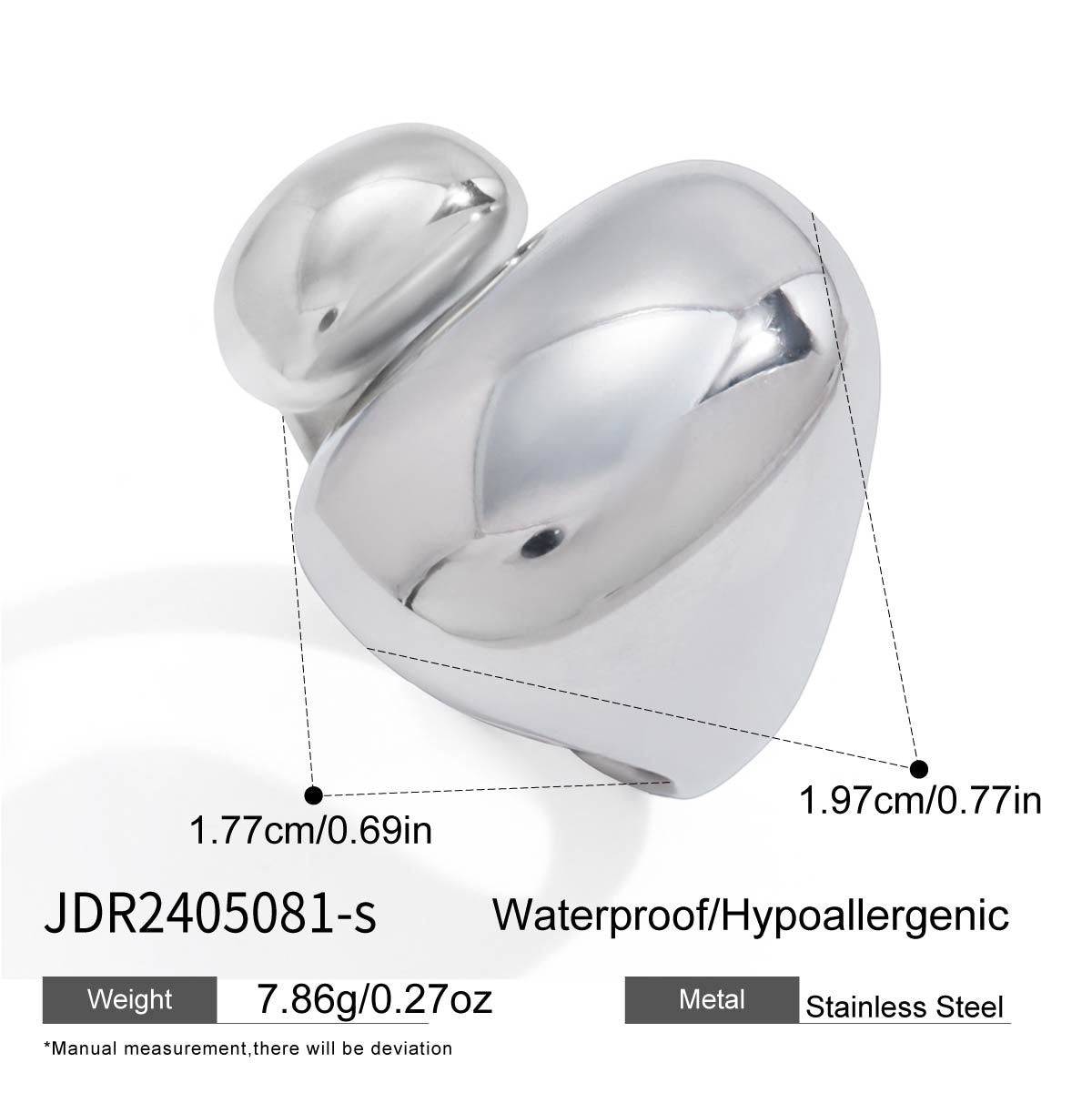 Ding Titanium Steel Niche High-grade Female Jewelry Set