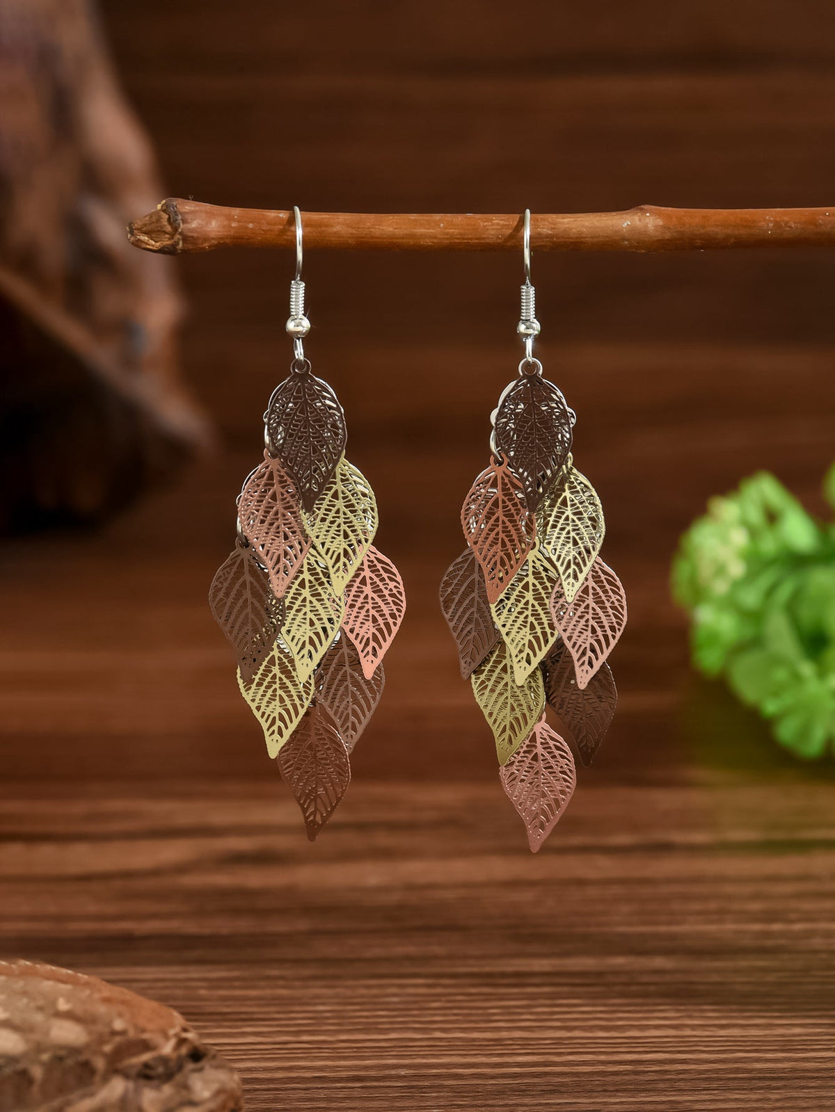 Women's Beach Style Retro Exaggerated Golden Scallop Versatile Creative Shell Starfish Earrings