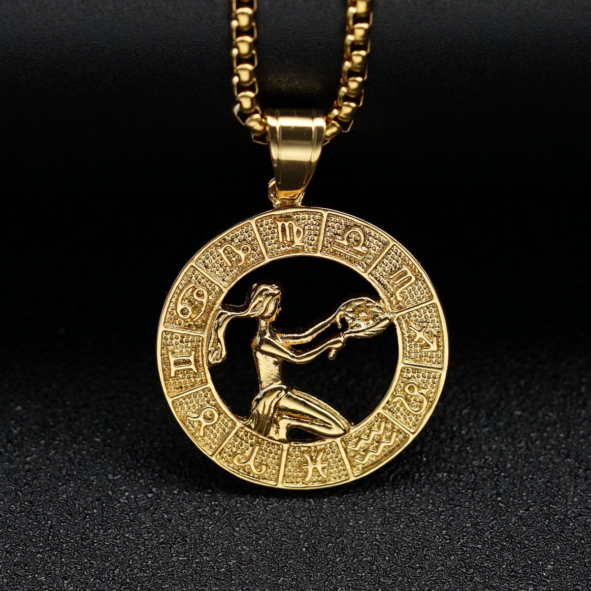 Trendy Retro Hollow Twee Constellation Personalized Pendant