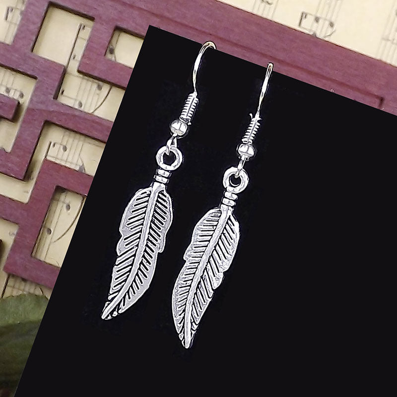 Women's Tibetan Sier Miao Eardrops Classical Ethnic Style Earrings