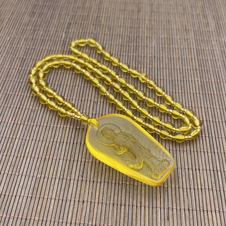 Women's & Men's Knot Ancient French Glaze Buddha Amitabha Pendants
