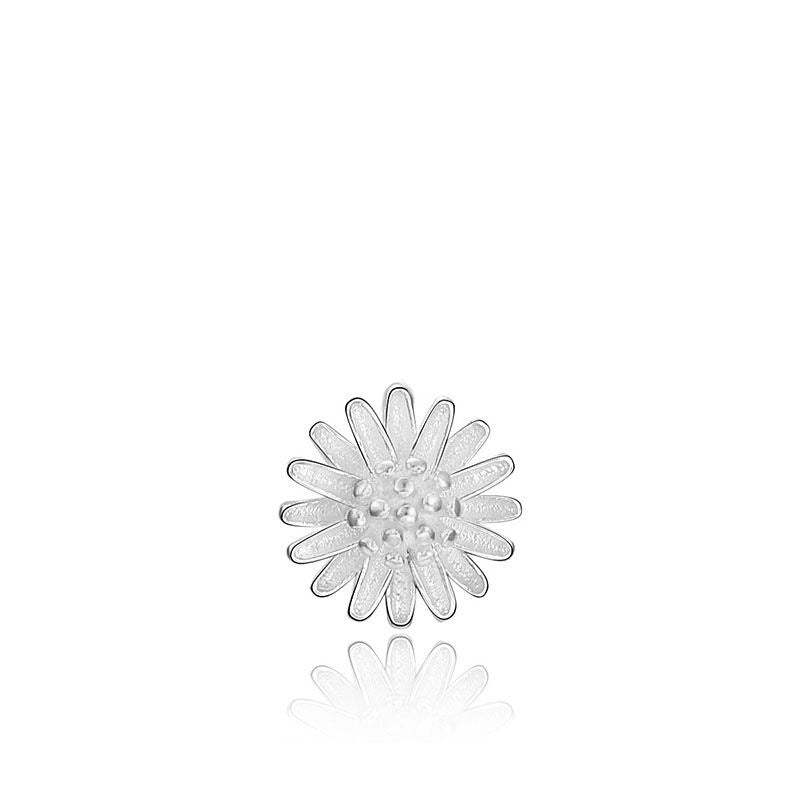 Little Daisy Chrysanthemum Sier Korean Fashion Pendant