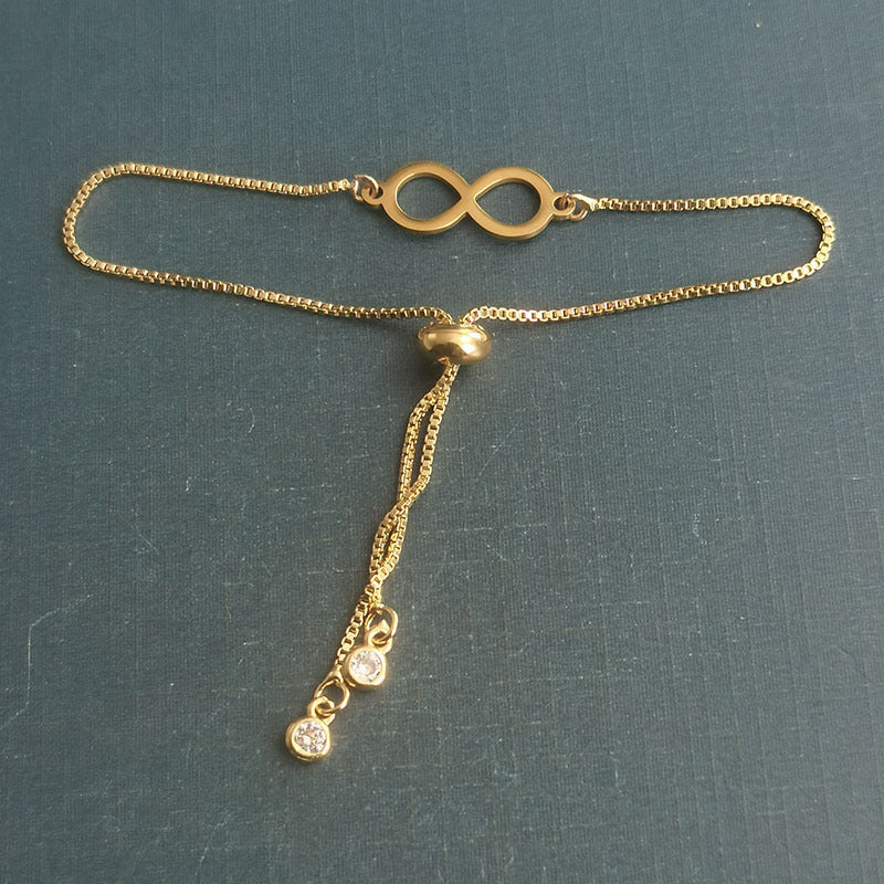 Mirror Stainless Steel Infinite Double Connector Pendant