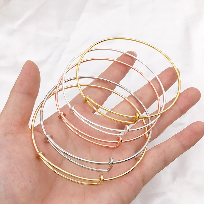 Popular Push-pull Telescopic Adjustable Steel Wire Bracelet