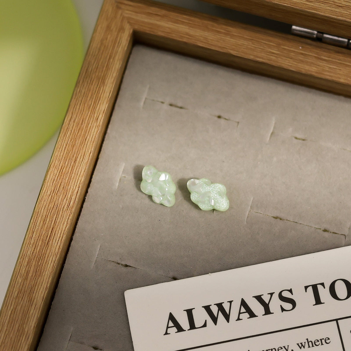 Biological Porcelain Ear Female Design Transparent Sleeping No Need To Stud Earrings