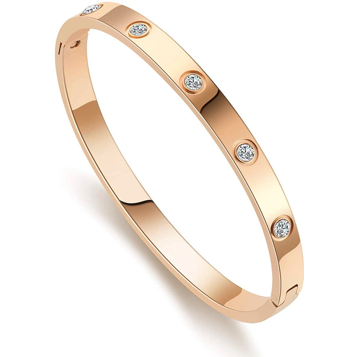 Card Ten Diamond Buckle Titanium Steel Fashion Bracelet