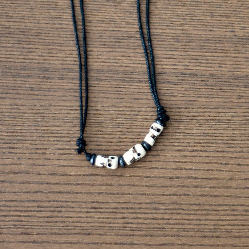 Nepal Yak Bone Hand Carved Six Pendant