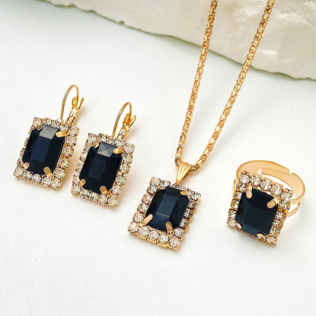 Personality Heart Shape Rhinestone Shiny Bride Necklaces