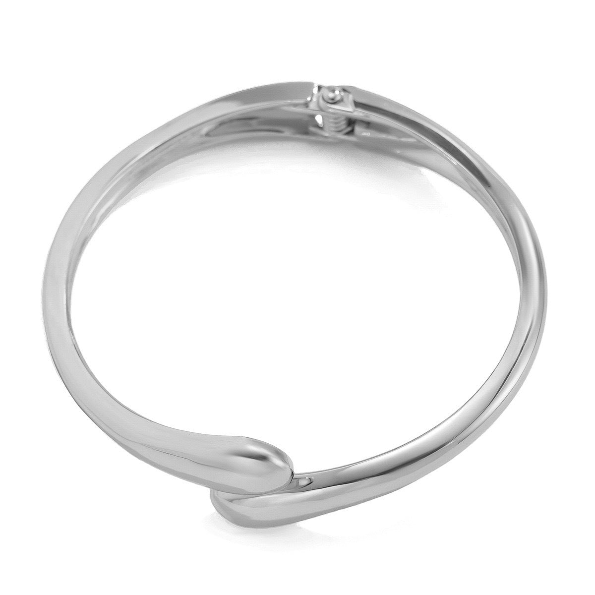 Women's Sense Fashion Trend Metal Glossy Surface Water Drop Hug Spring Bracelet