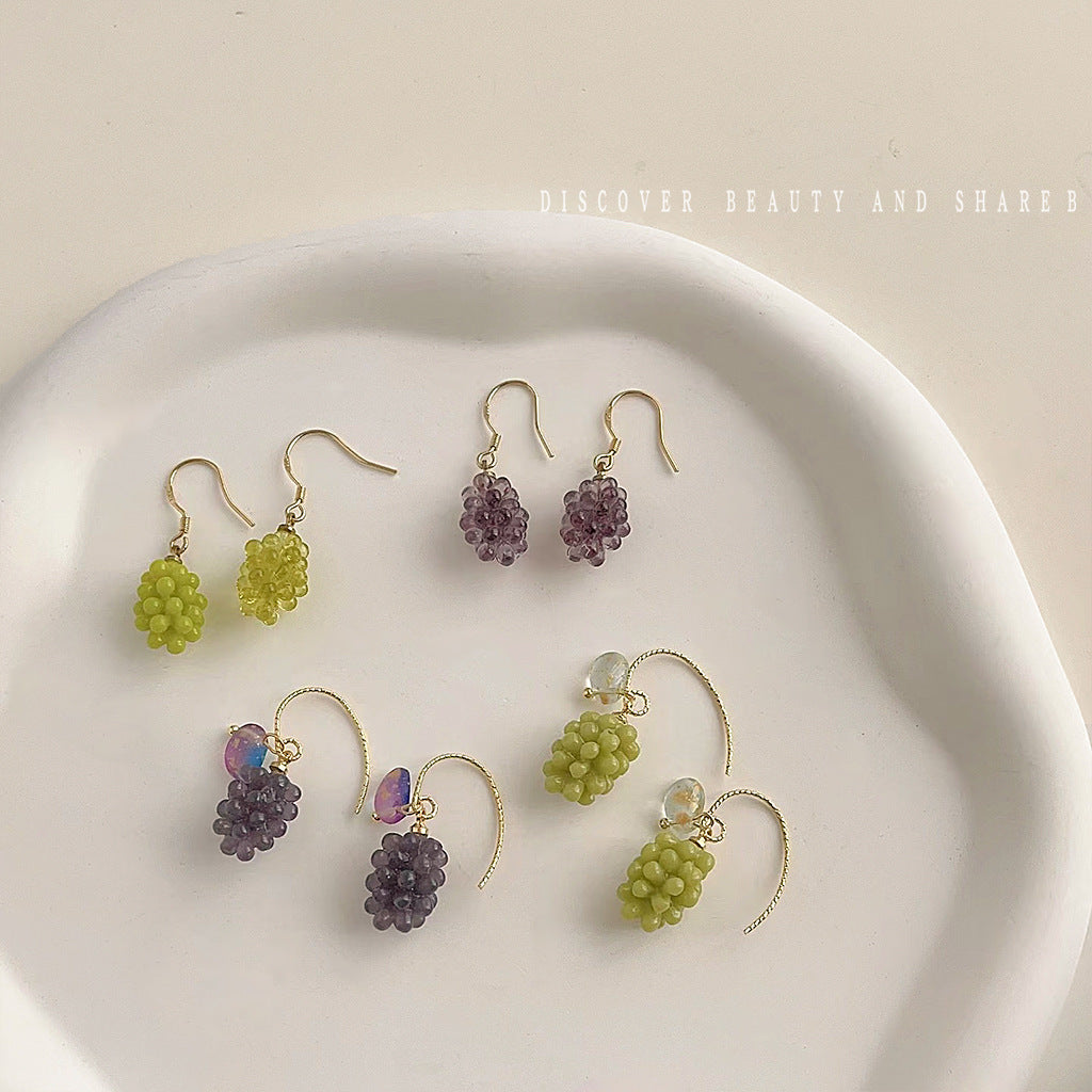 Design Sense Fruit Ear Niche Mori Stud Earrings