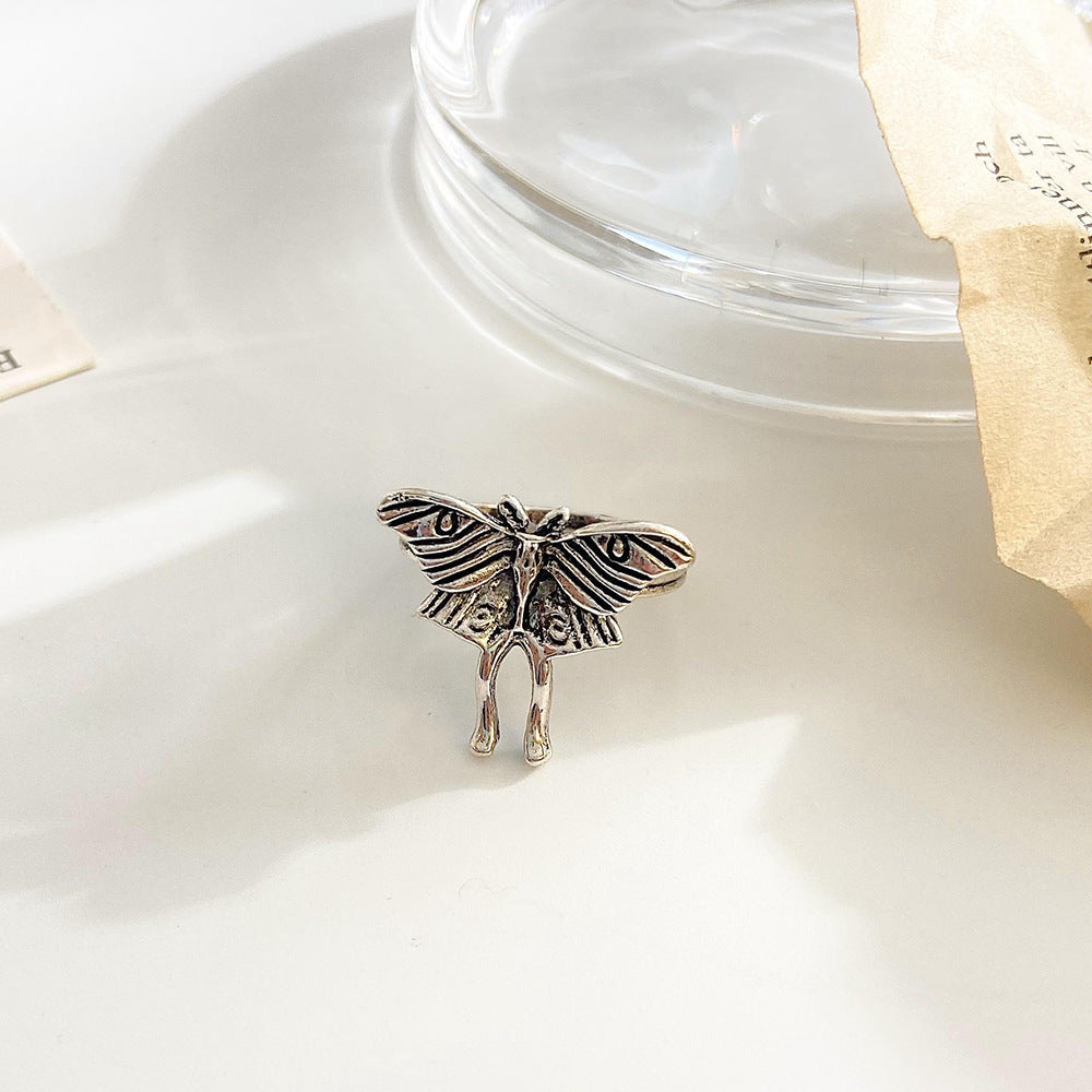 Women's & Men's Vintage Bohemian Personality Fashion Moth Punk Hip Hop Ring