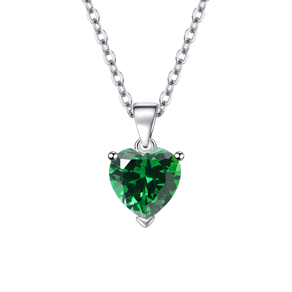 Love Female Personality Creative Open-end Zircon Heart-shaped Jewelry Set