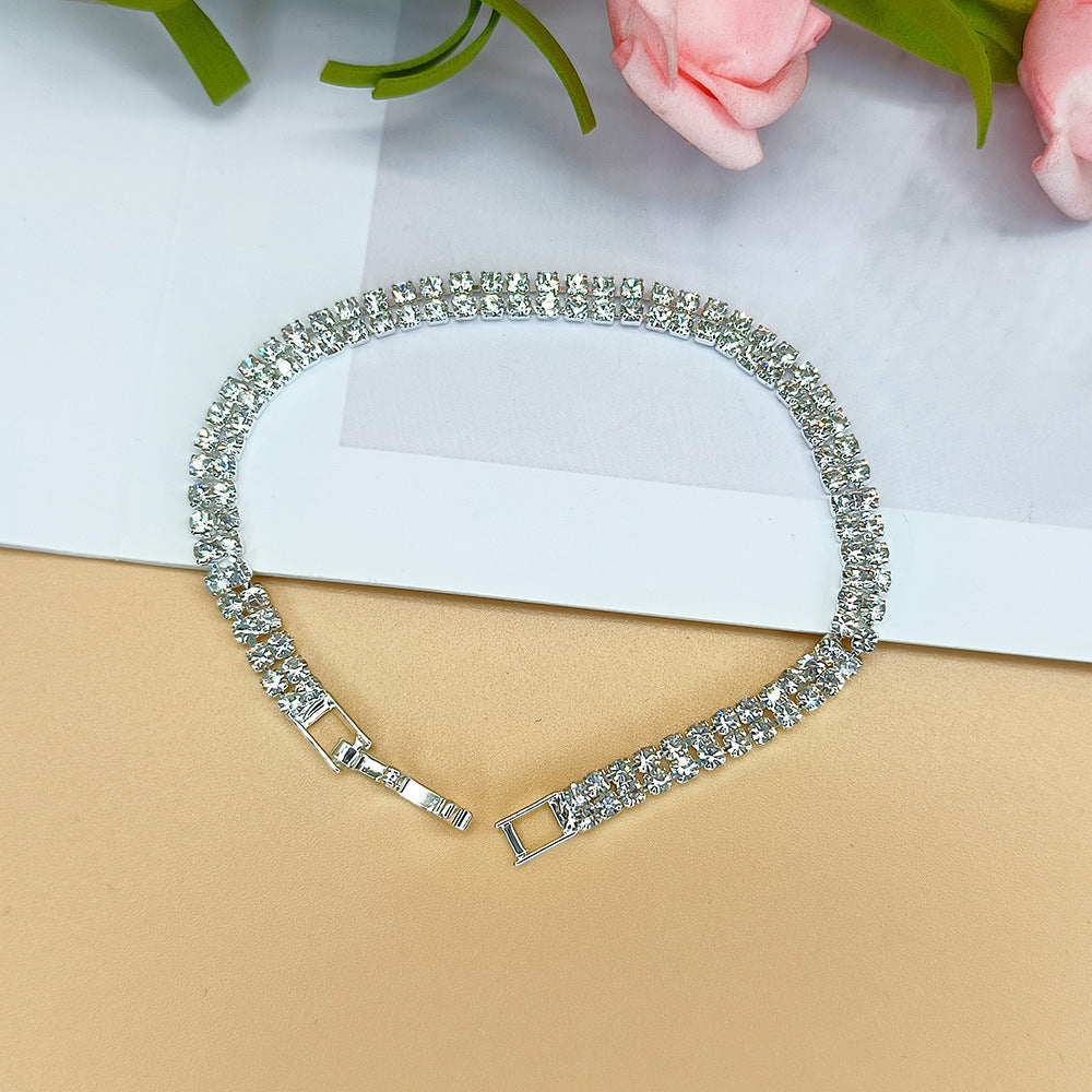 Unique Bridal Decorative Three-piece Electroplated Sier Earrings